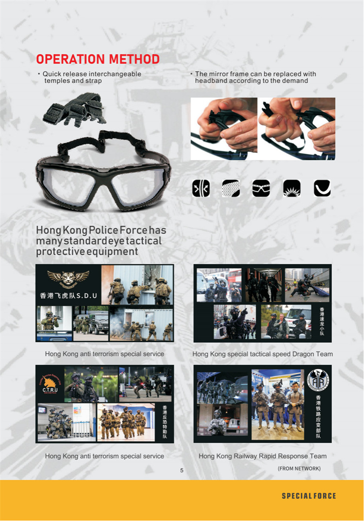 速龙小队pyramex防弹护目镜特种墨镜运动sdu普罗麦克斯战术眼镜