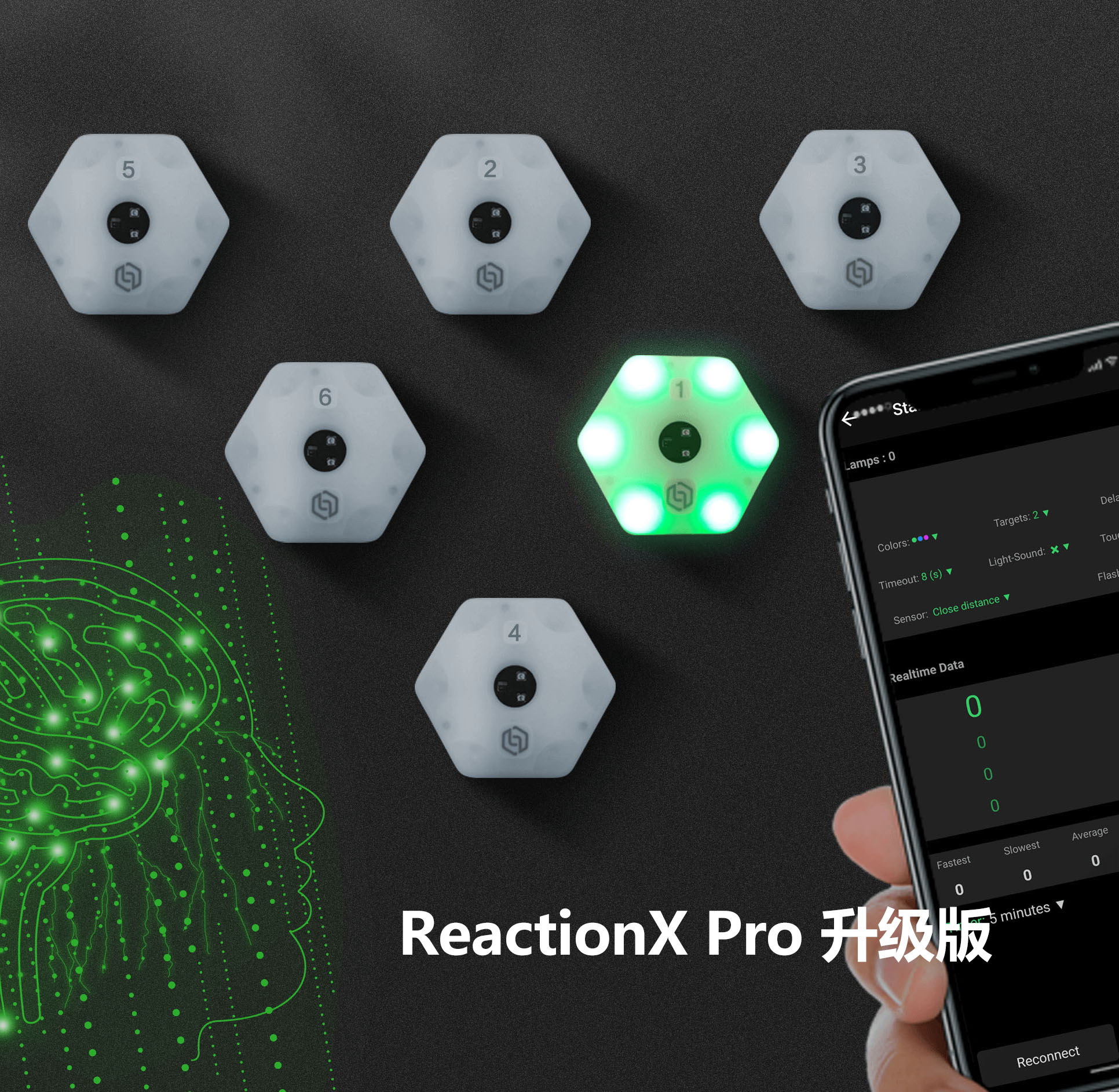 确领反应训练灯敏捷反应灯感应速度训练器材ReactionX PRO升级版