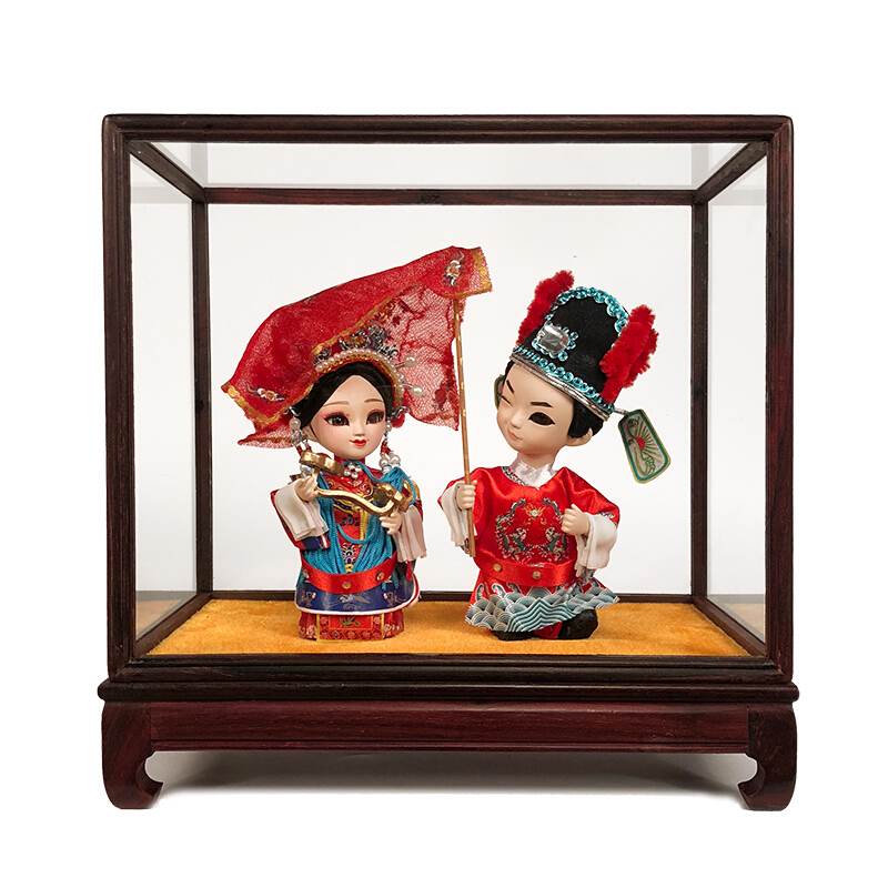 结婚礼物中国风套装老北京礼物京剧人偶摆件茶馆开业结婚出国外事