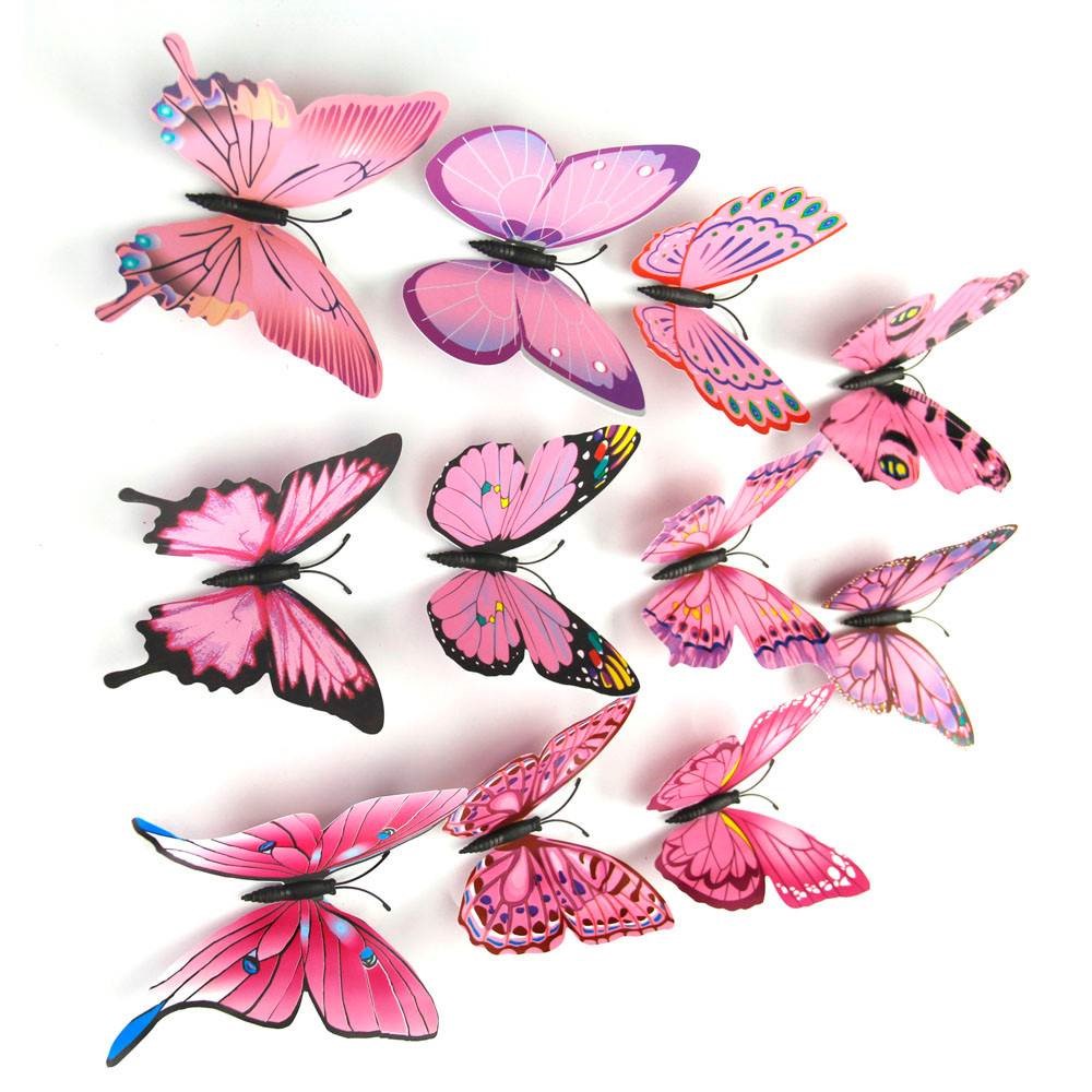12x 3D Home Decorations Butterfly Wall Sticker Room Decor De