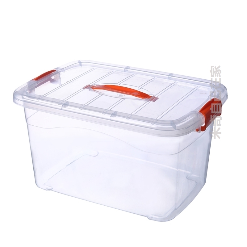 箱塑料大容量长方形盖收纳透明衣服汽车轮子密封整理箱带衣箱米桶