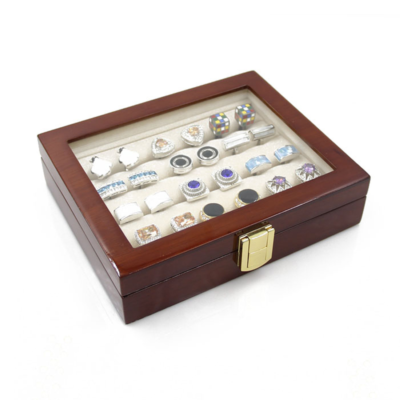 卡瑞爵包邮法式袖扣盒子袖钉收纳盒定制戒指耳环耳钉饰品展示盒