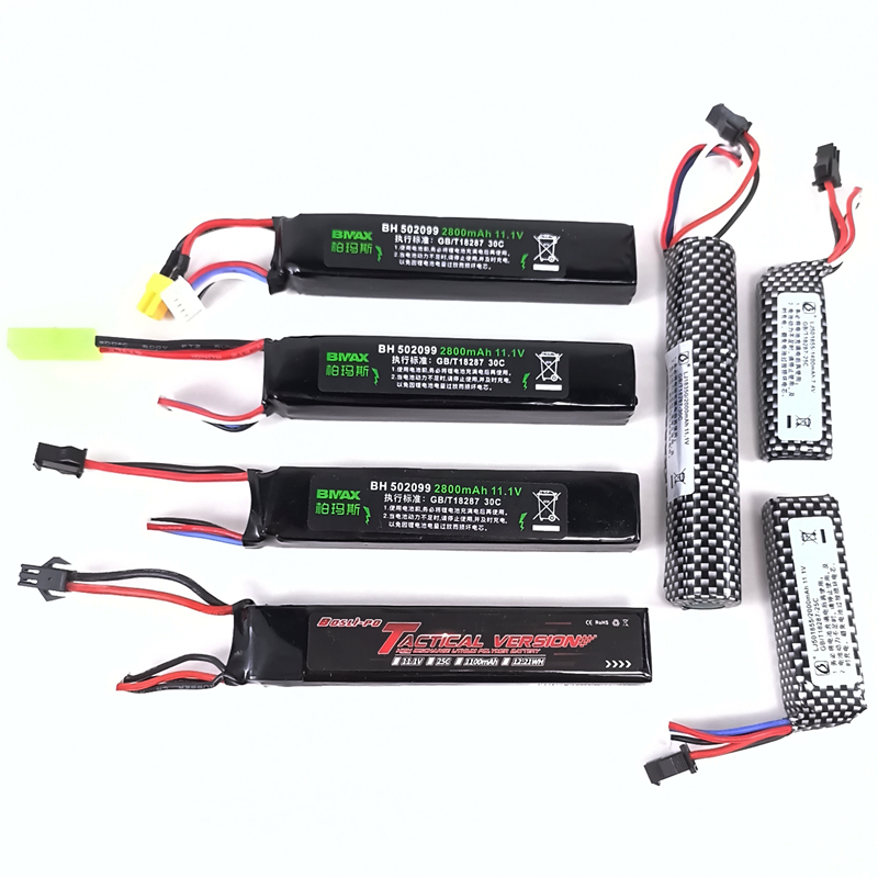 玩具锂电池11.1V 2800mAH高倍率30C放电SM小田宫XT插头大容量