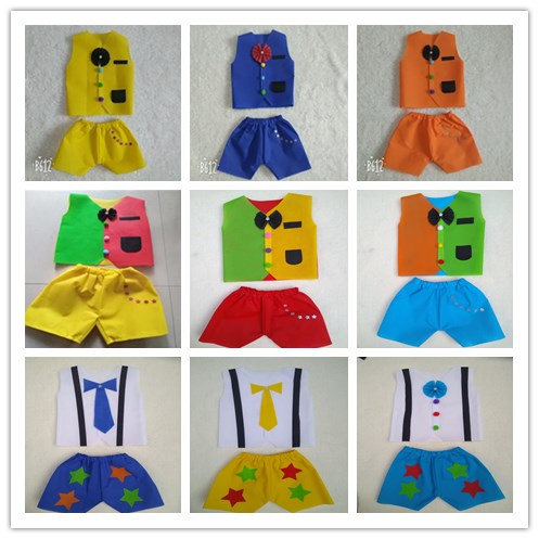 儿童环保服装男童幼儿园diy制作男孩演出服亲子时装走秀废物利用