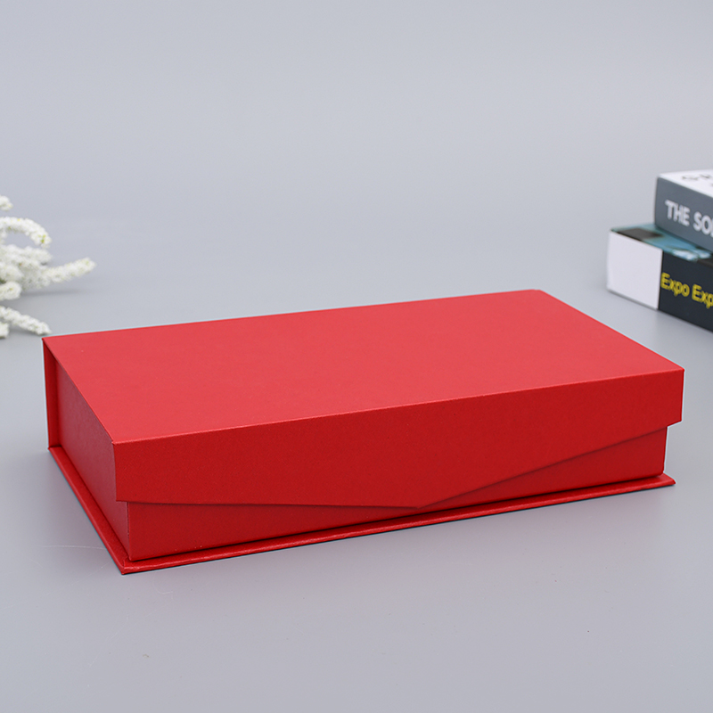 厂家直销新款翻盖书本式包装盒订做大红保健品化妆品伴手礼盒现货