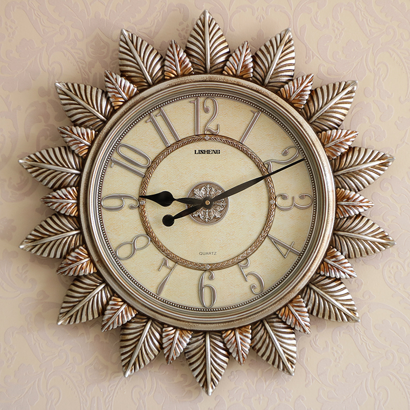 美式挂钟钟表客厅家用欧式大气创意挂表简约现代时尚轻奢时钟新款