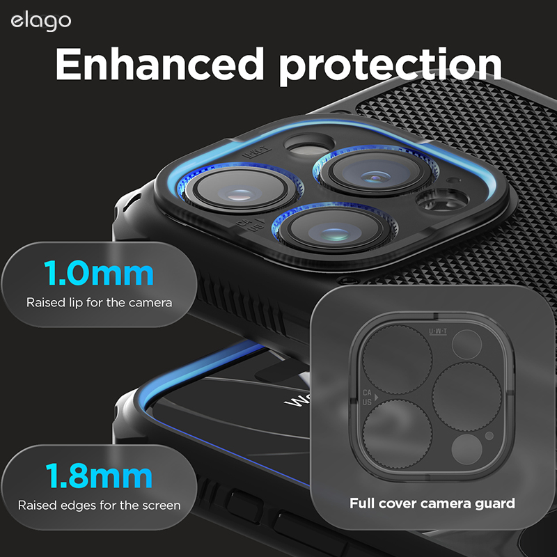 elago 适用于苹果iPhone15 Pro铠甲手机壳Mag Safe磁吸保护套15promax全包防摔Armor新款创新男女软壳