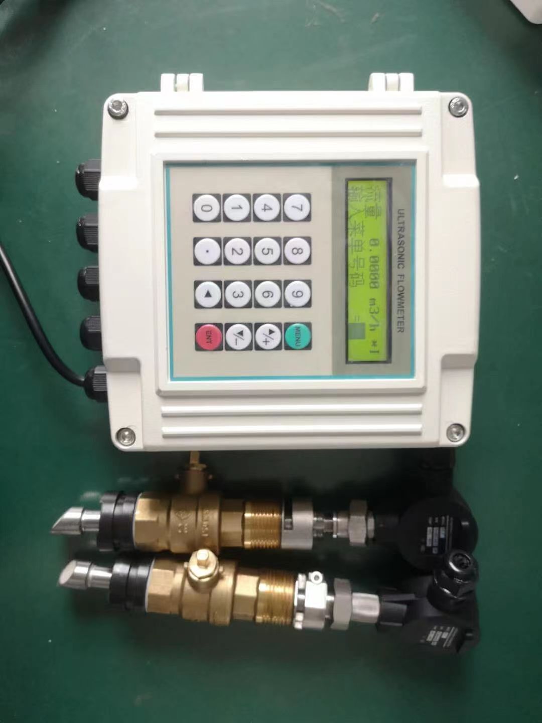博锐仪表插入式超声波流量计壁挂式安装在线测量污水自来水远传型