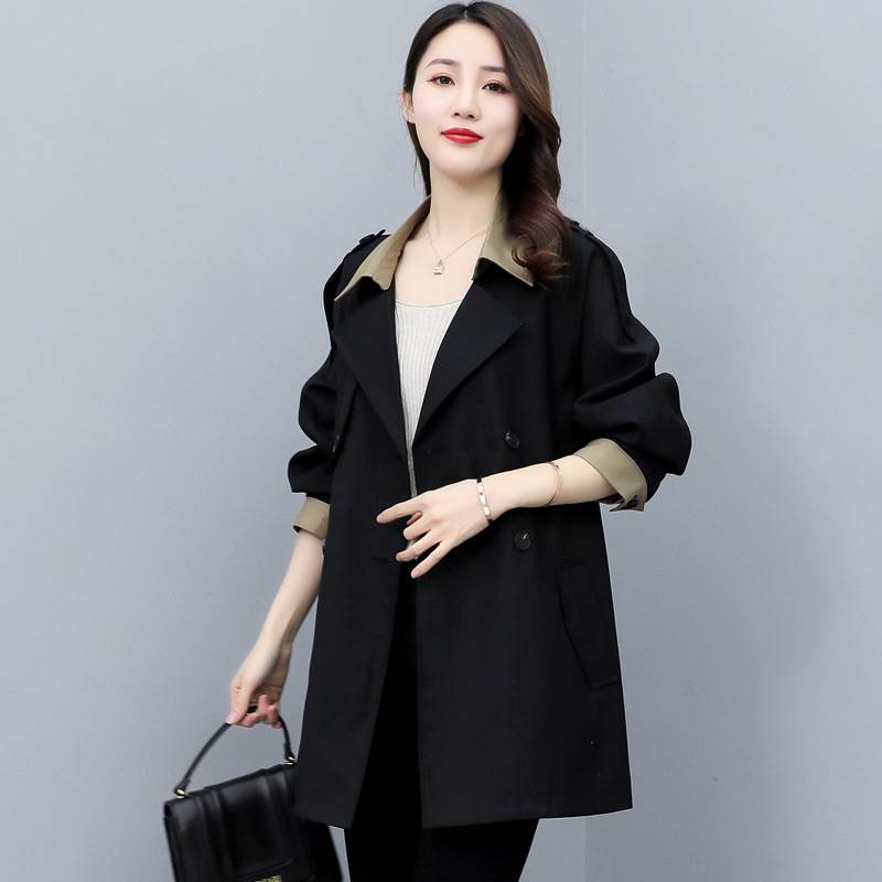 女装2024春季新品韩版显瘦外套时尚气质中长款女式风衣 ZY2206