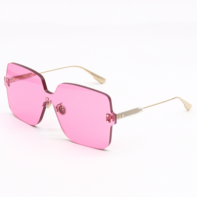Dior迪奥墨镜女方形大片无框明星款ColorQuake1透明彩色太阳眼镜2