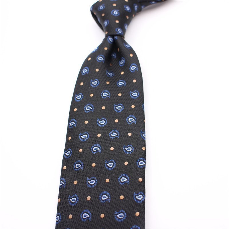 韩版百搭7cm窄 男士高档商务礼盒装 蓝 红 灰 棕 黑色 真丝细领带