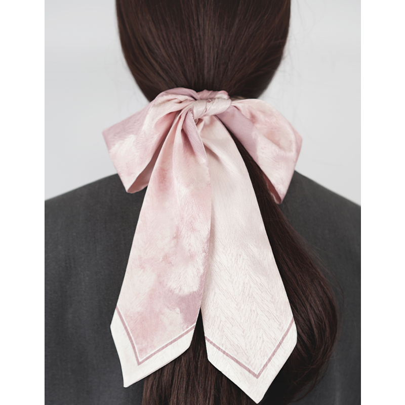 美貌入侵企划~知雾原创丝巾小长条粉色发带领巾领带绑包包长腰带