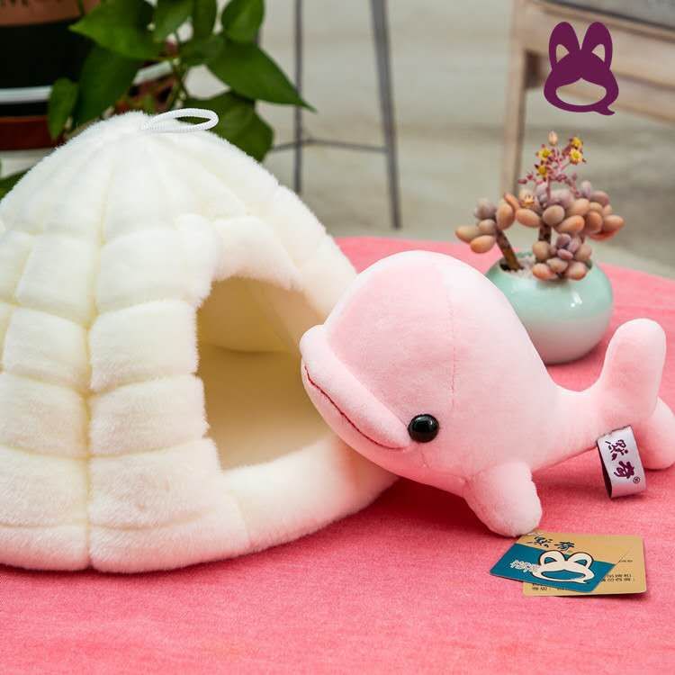 海洋馆同款鲸鱼毛绒玩具白鲸公仔海豚布娃娃儿童生日礼物抱枕玩偶