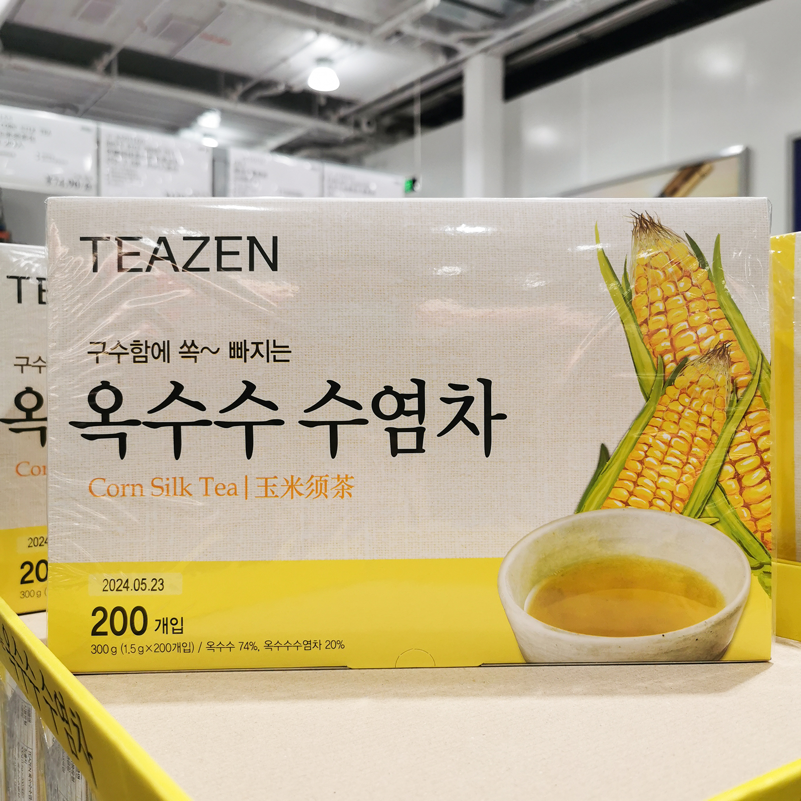 开市客costco韩国进口TEAZEN玉米须茶包无额外添糖冷热冲泡茶包