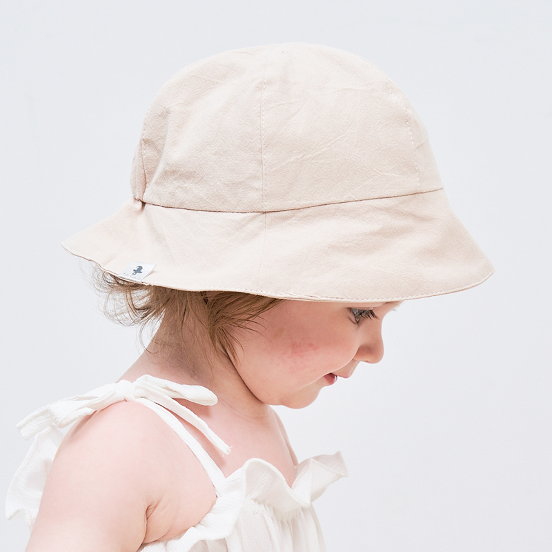 纯棉婴儿帽子防晒帽可爱遮阳帽宝宝渔夫帽儿童太阳帽防紫外线盆帽