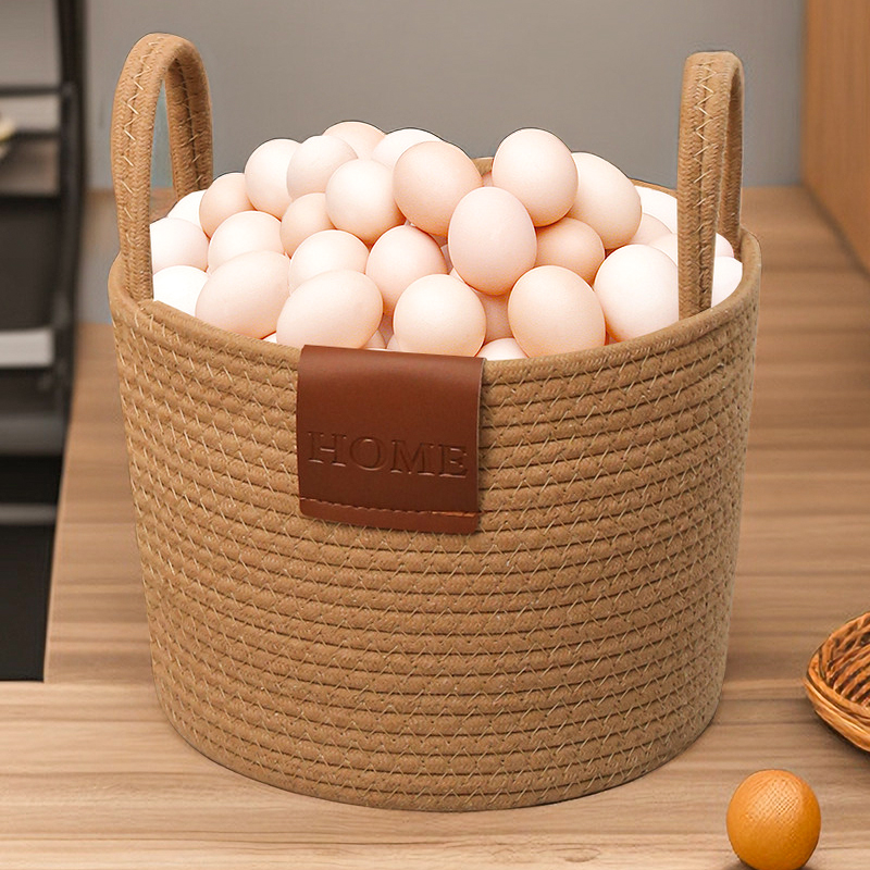 尚居优品鸡蛋篮家用干果零食提篮收纳筐储物收纳盒展示包装置物框