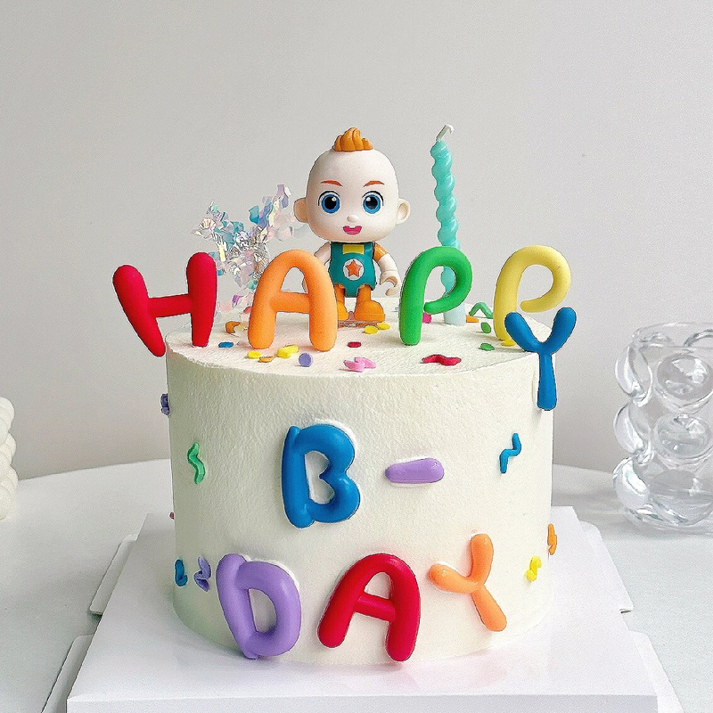 jojo超级宝贝蛋糕装饰摆件生日烘焙装扮可爱男孩摆件Q萌回力汽车