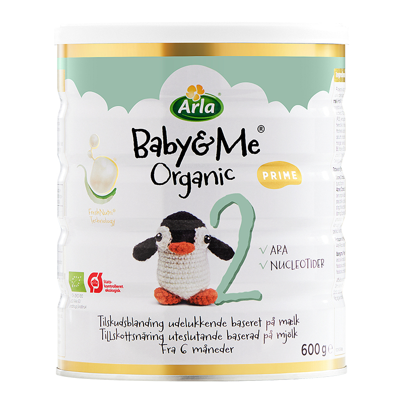 丹麦arla奶粉白金版2段阿拉婴幼儿有机奶粉600g原装进口牛奶粉