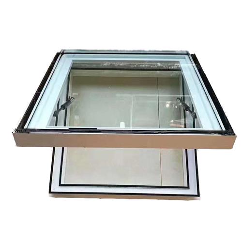 铝合金天窗屋顶阳光房天窗玻璃顶平斜自动采光井阁楼智能电动天窗