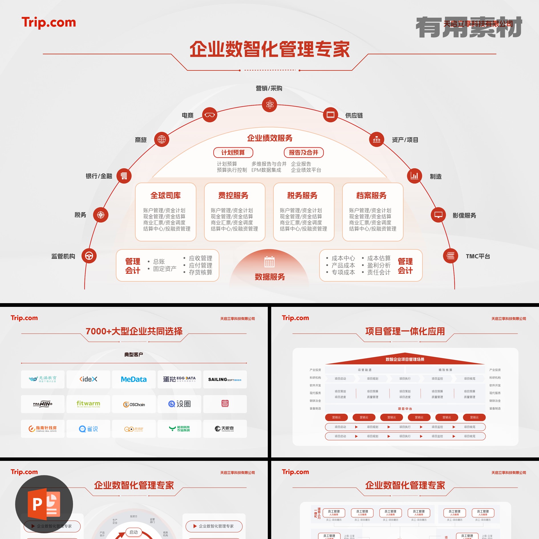 【PPT-312】22页中国商业创新大会浅色商务通用图表排版PPT模板