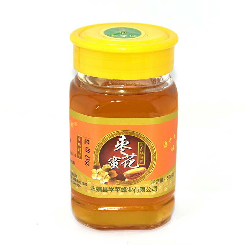 甘肃刘家峡特产百年枣花农家自产无添加纯蜂蜜枣花蜜500g包邮