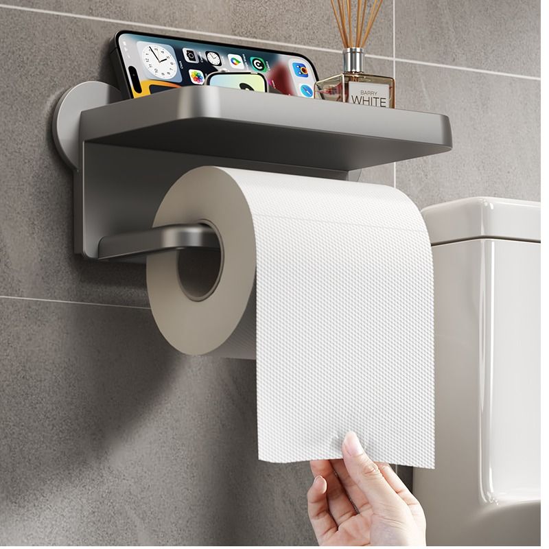 卫生间厕纸盒免打孔防水壁挂式厕所卷纸架纸巾抽纸盒卫生纸置物架