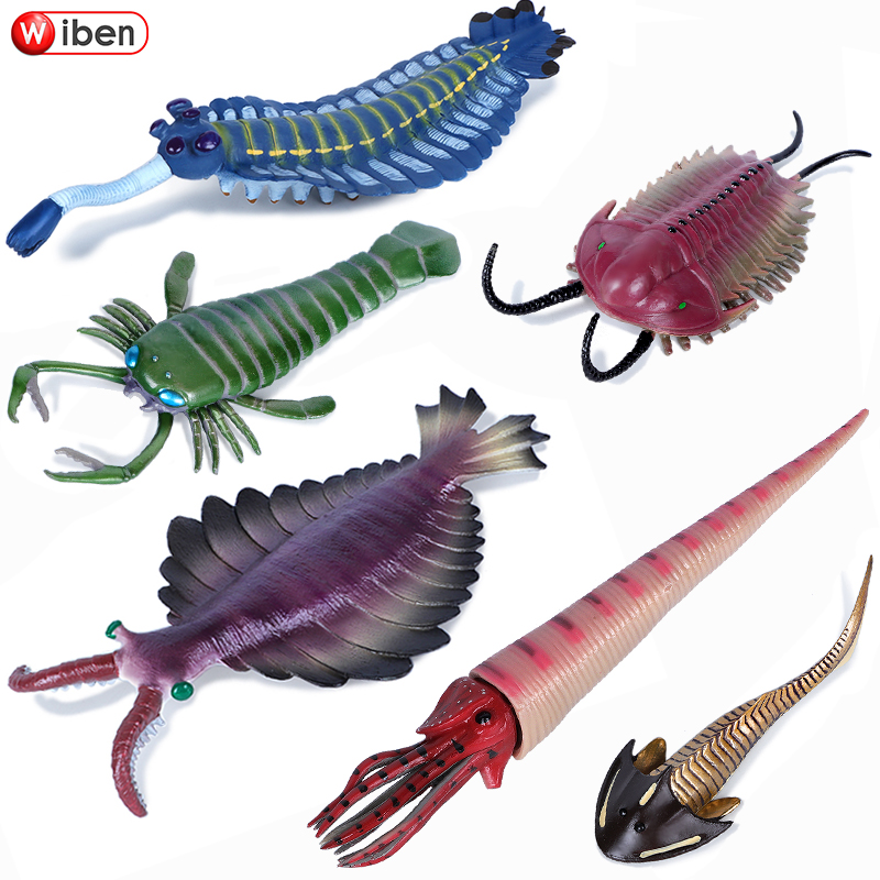 仿真远古海洋生物板足鲎三叶虫玩具奇虾模型头甲鱼海蝎儿童男礼物