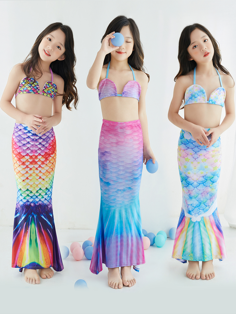 2024年美人鱼服装鱼尾公主儿童速干泳衣世界上好玩的玩具大全网红