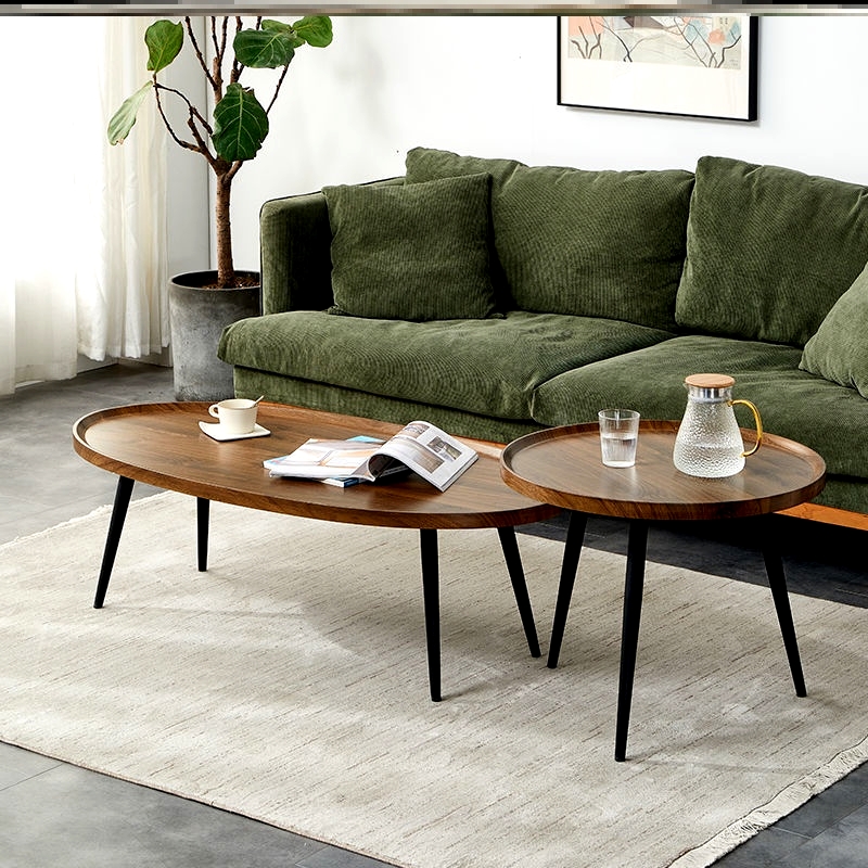 北欧简约茶几现代家用圆形小桌子创意沙发边几轻奢小户型组合茶几
