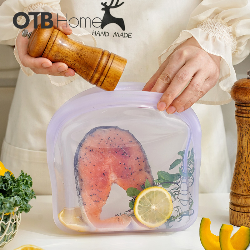 OTB铂金硅胶保鲜袋低温水煮袋密封存储保鲜家用厨房收纳食品级