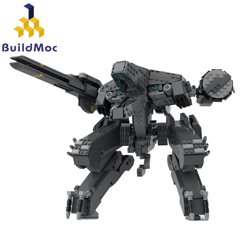 BuildMOC拼装积木玩具游戏合金装备潜龙谍影霸王龙雷克斯机器人