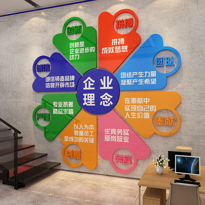团队文化标语墙贴画办公室装饰企业公司励志宣传工厂车间服务理念