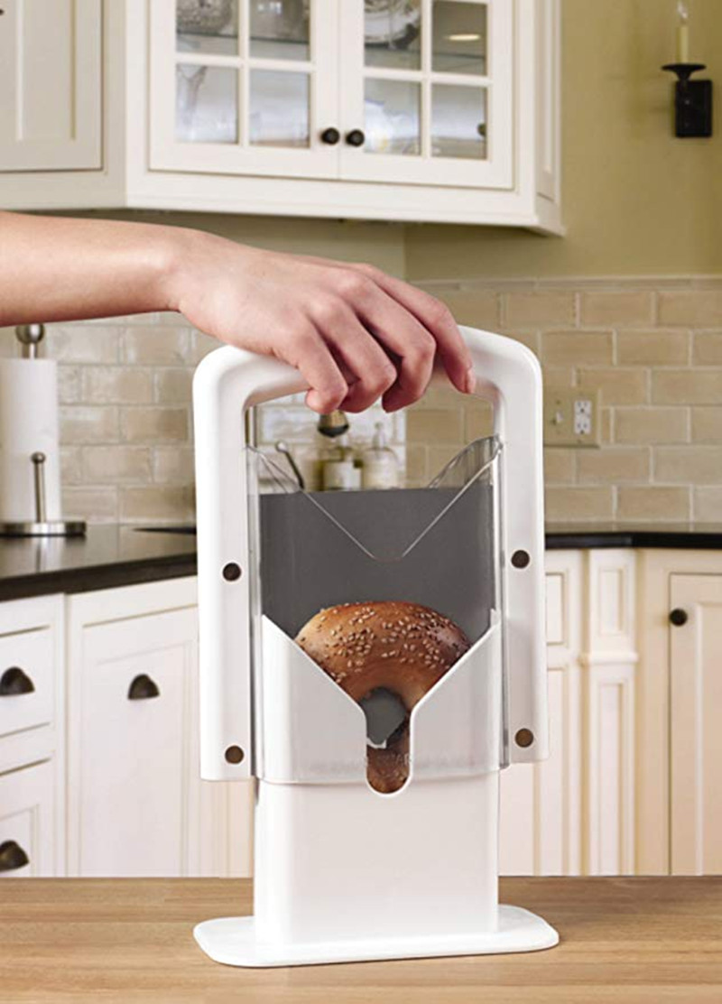 厨房烘焙工具Bagel Slicer百吉饼切片器贝果狗头铡烘培速冻面包切