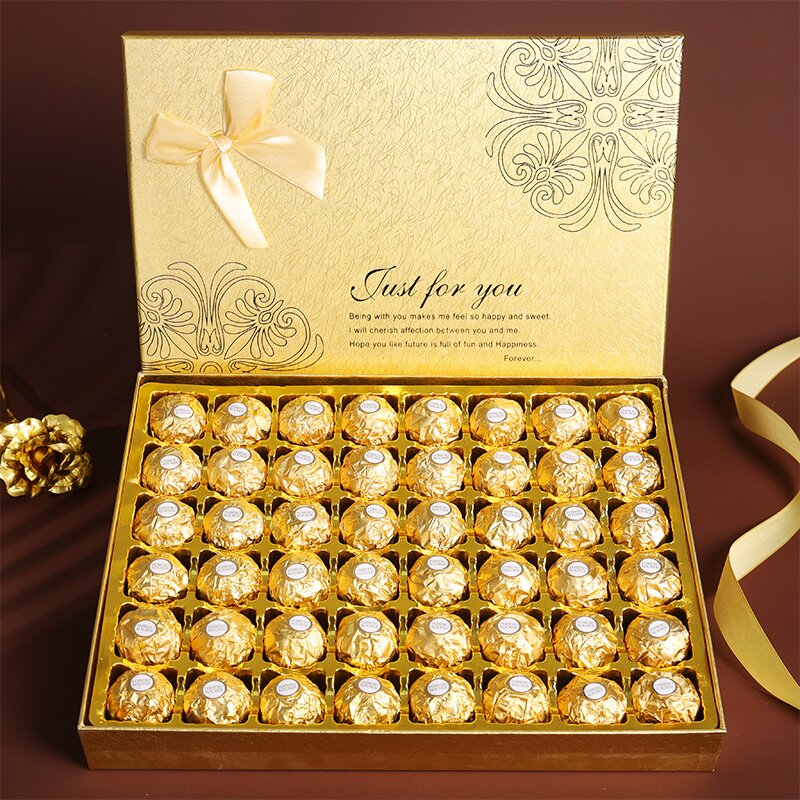 新款费列罗巧克力礼盒送女友生日520情人节新年创意零食礼盒