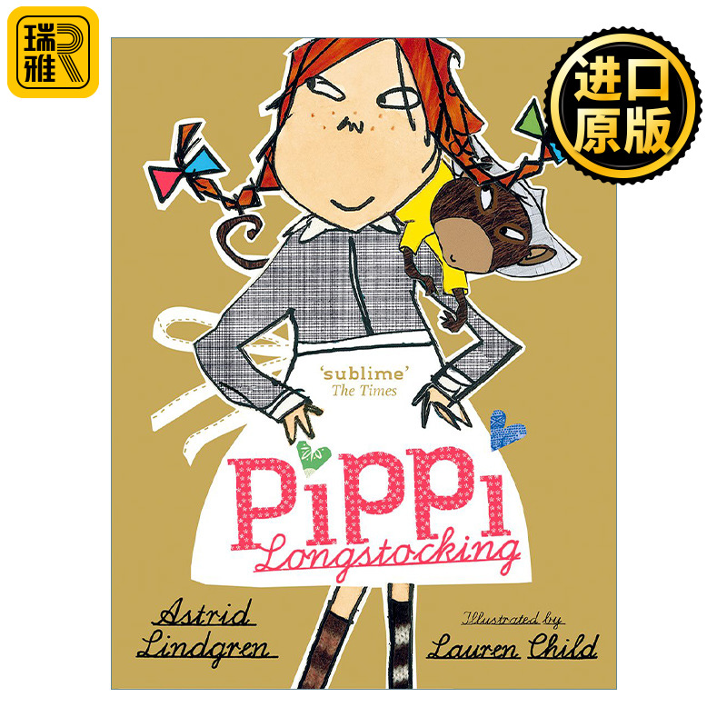 英文原版 Pippi Longstocking 长袜子皮皮故事集 精装