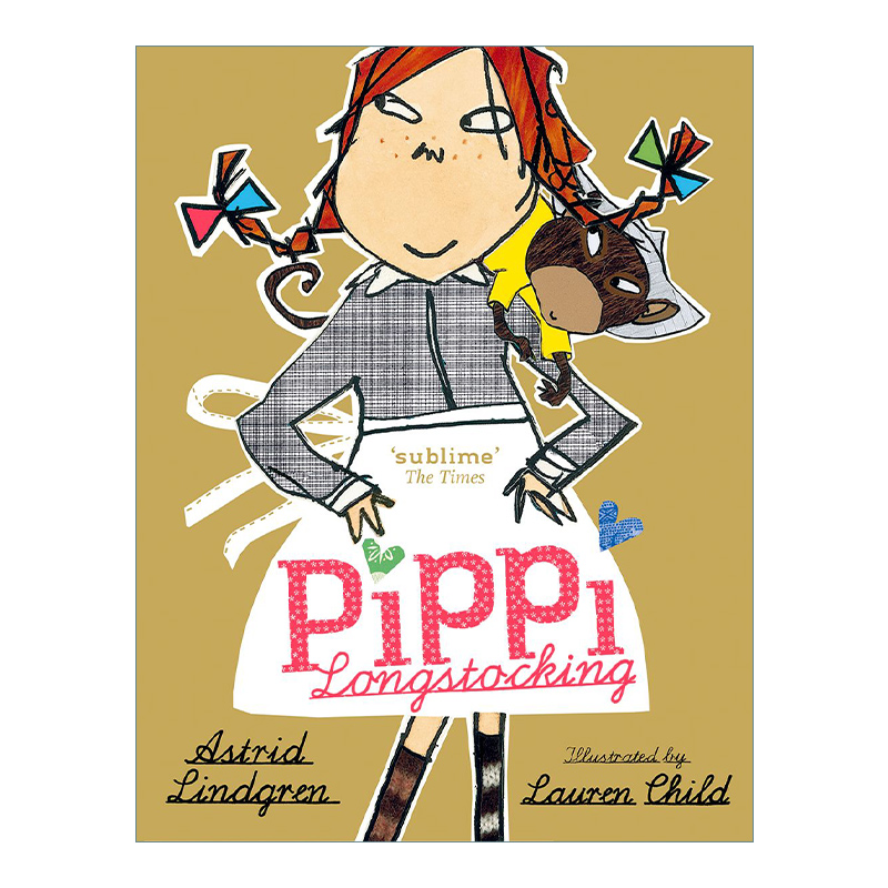 英文原版 Pippi Longstocking 长袜子皮皮故事集 精装 英文版 进口英语原版书籍