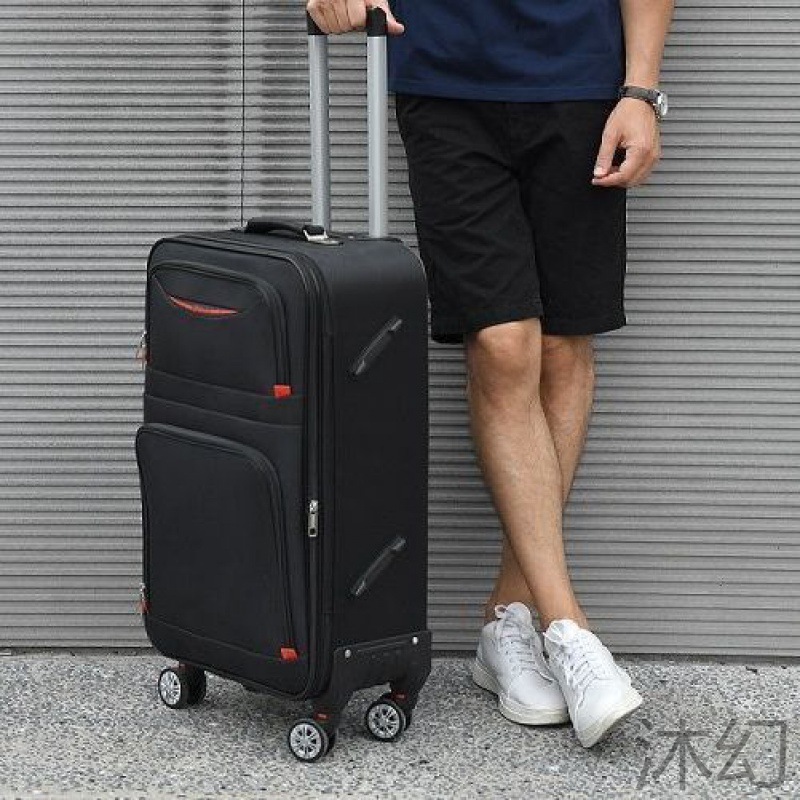 大容量可扩展牛津布行李箱灵活万向轮旅行拉杆箱搭配小包手提包