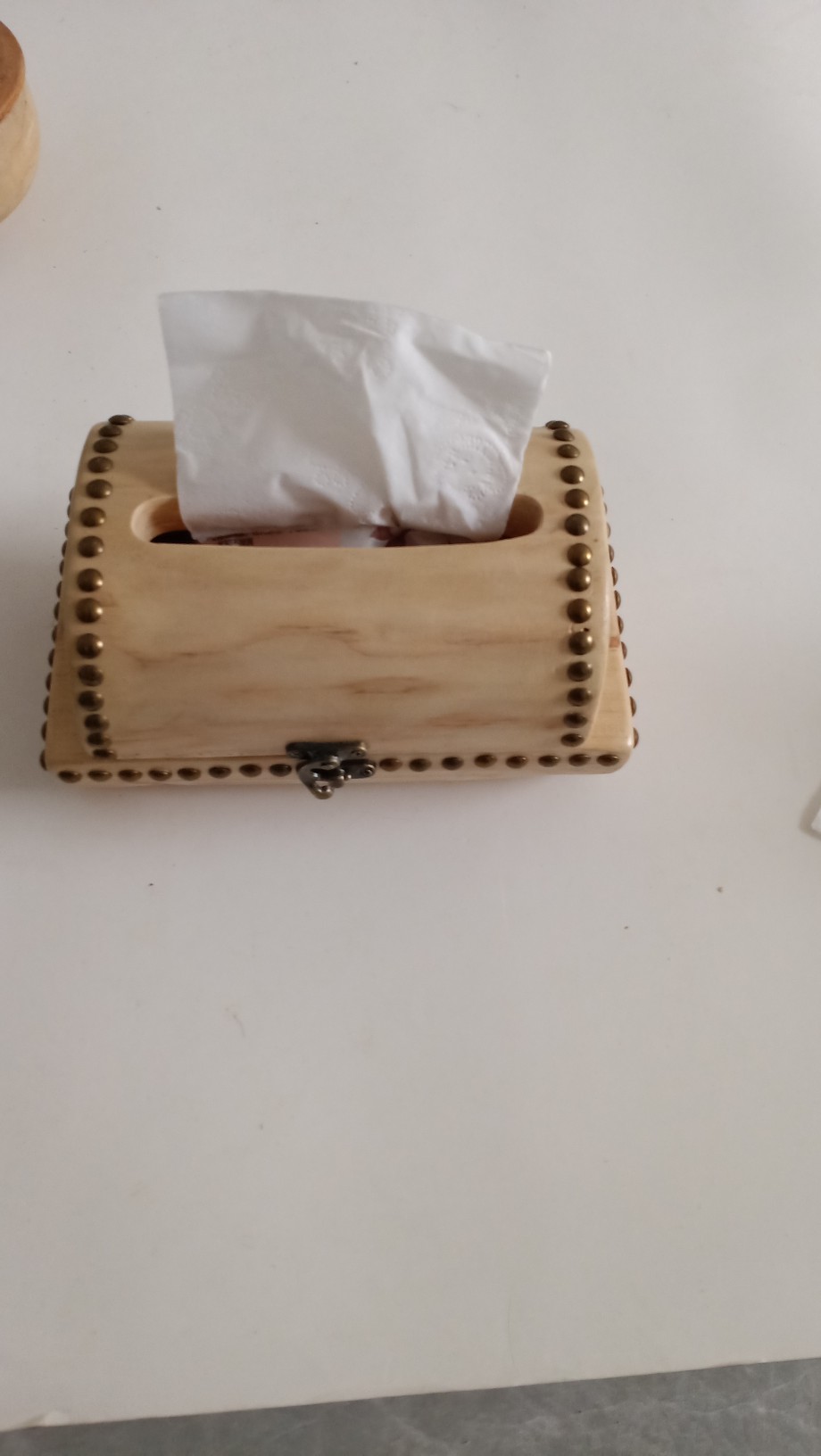 纸巾盒木复古翻盖式收纳箱整理化妆品钥匙零钱生活小物品包邮