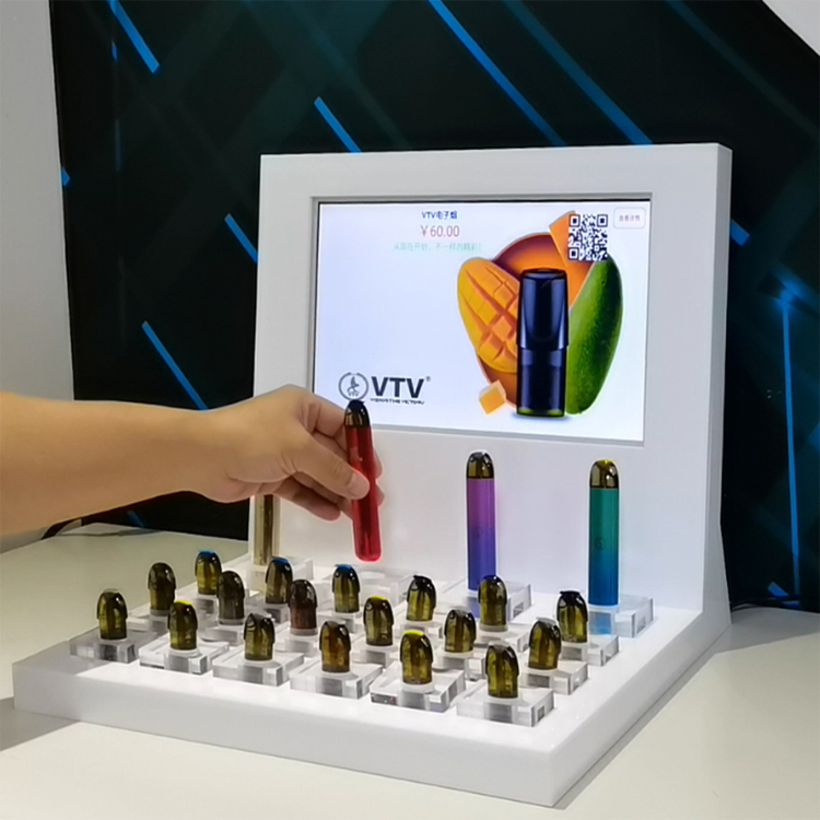 亚克力多媒体智能互动展示电子YAN促销试抽台  新零售虚拟销售员