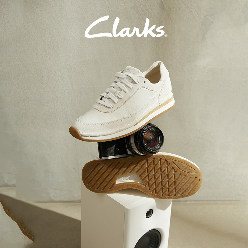 Clarks其乐艺动系列复古时尚潮流舒适休闲男女同款休闲运动鞋牛皮