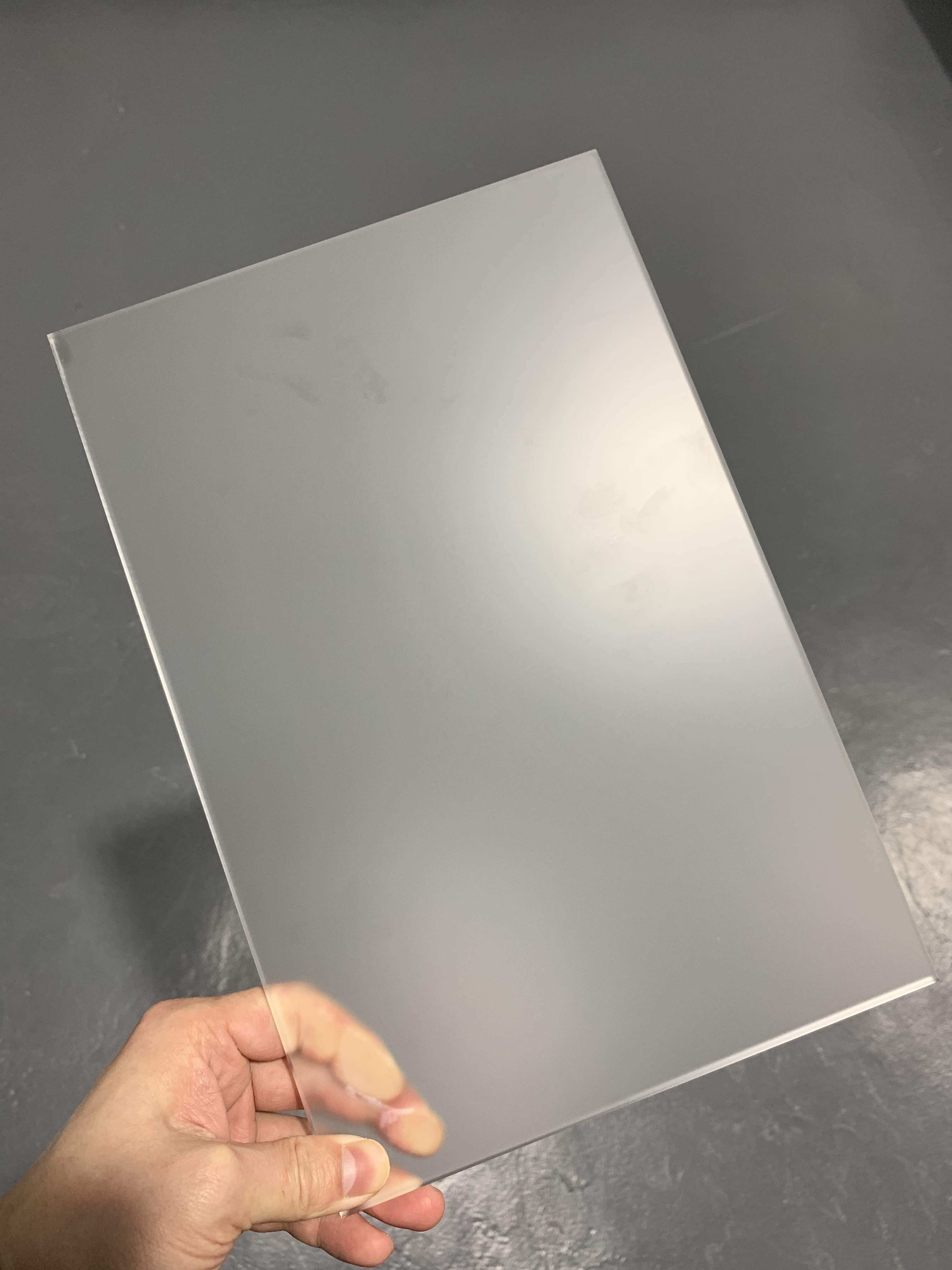新品亚克力半透明磨砂板加工定制做diy手工材料扩散板匀光透光板