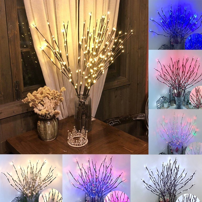 77CM Artificial Flowers led Fairy String Lights Fake Flower