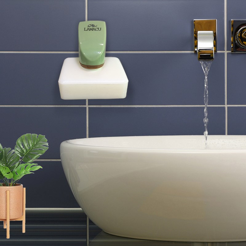 创意磁铁吸皂器浴室香皂盒卫生间吸盘壁挂式置物沥水肥皂架免打孔