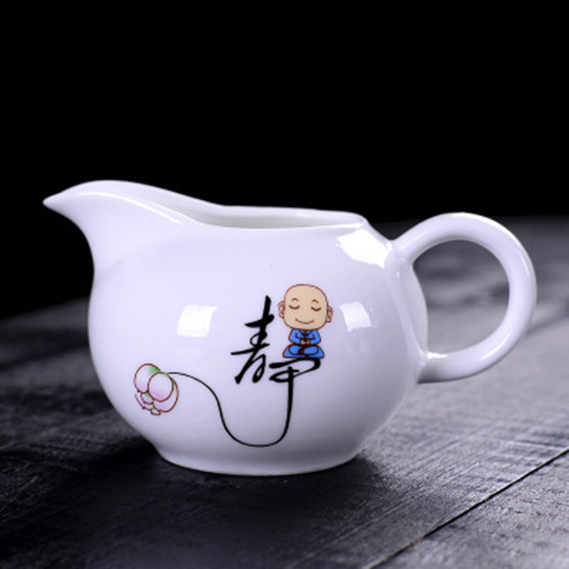 定制茶海陶瓷分茶器功夫茶具青花180ml创意禅意高白公道杯