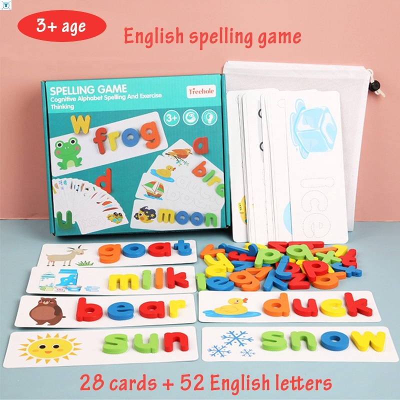 Montessori Toys For Kids English Spell Words Math
