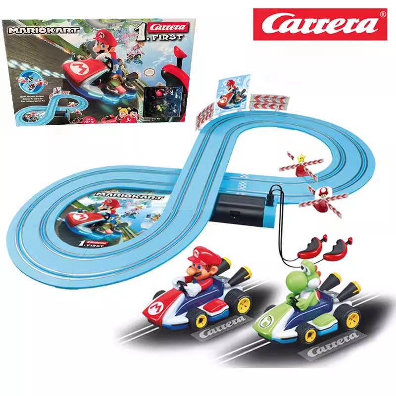 Carrera卡雷拉赛车轨道电动遥控男孩马里奥超级马丽双人儿童玩具
