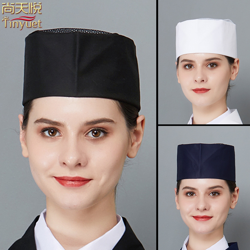 日式料理帽日本餐厅寿司店男女服务员日料店厨师工作透气包头帽子