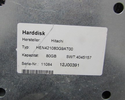 Harddisk     HEN421080G9AT00   一台重量5公斤在122
