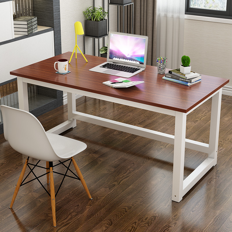 电脑桌台式家用长方形简约书桌双人办公桌简易培训桌写字台小书桌