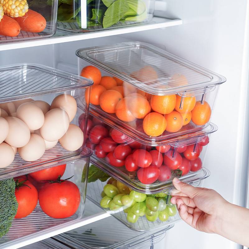 冰箱收纳盒冷冻保鲜盒抽屉式整理厨房食品专用储物盒食材收纳神器